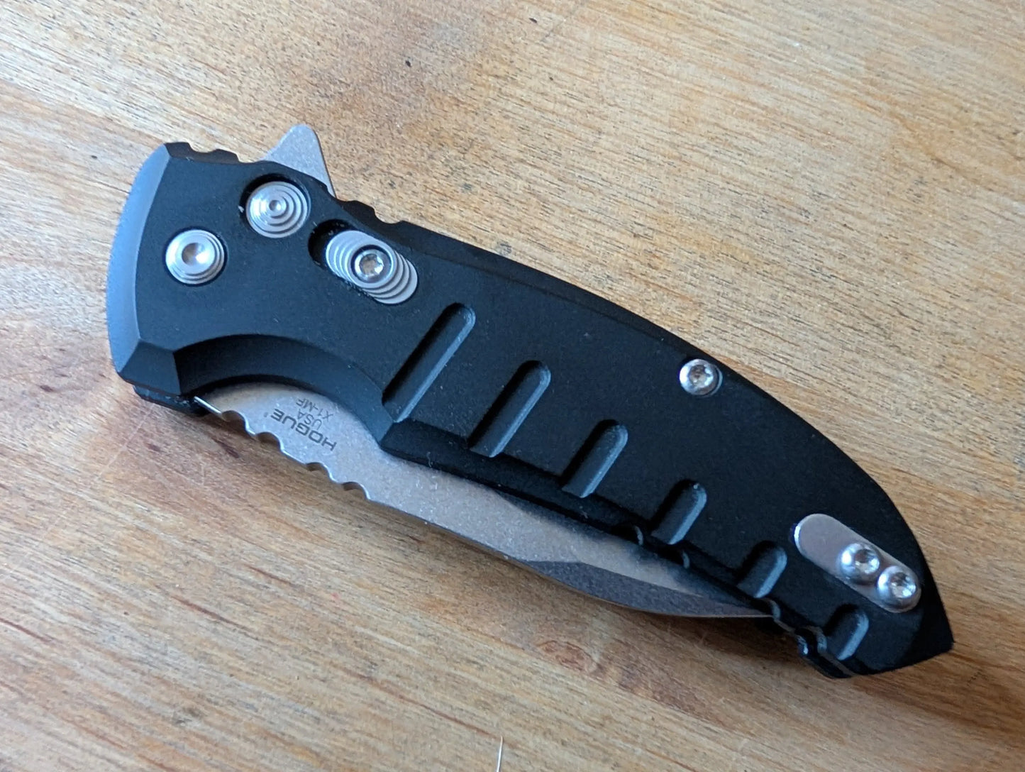 HOGUE X1 Microflip Couteau pliant Button Lock CPM 154 MUGEN KNIVES