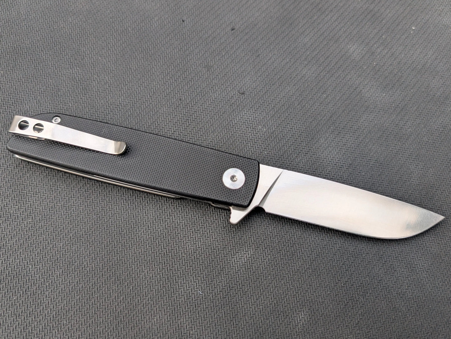 KIRITO - G10 NOIR/ D2 - Couteau EDC pliant Flipper/ linerlock - MUGEN KNIVES