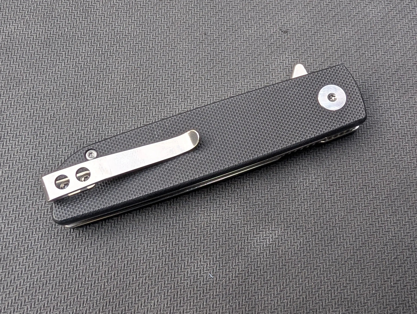 KIRITO - G10 NOIR/ D2 - Couteau EDC pliant Flipper/ linerlock - MUGEN KNIVES