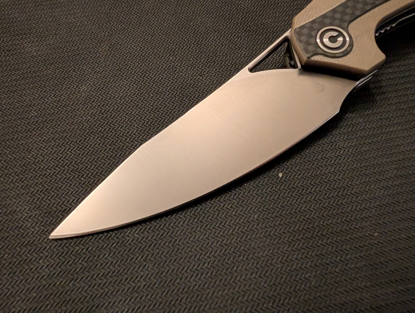 CIVIVI PLETHIROS Couteau EDC D2 G10 / Fivre de carbone Linerlock MUGEN KNIVES