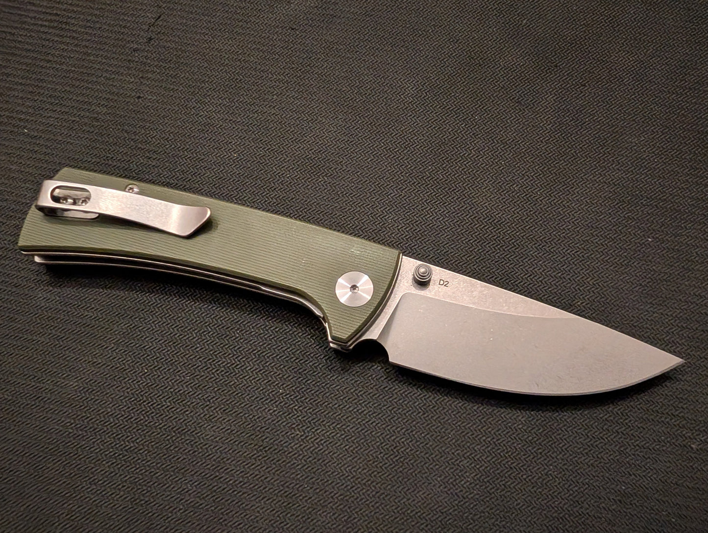 EIKONIC RCK9 Couteau EDC D2 G10 Linerlock Design RAMON CHAVEZ MUGEN KNIVES