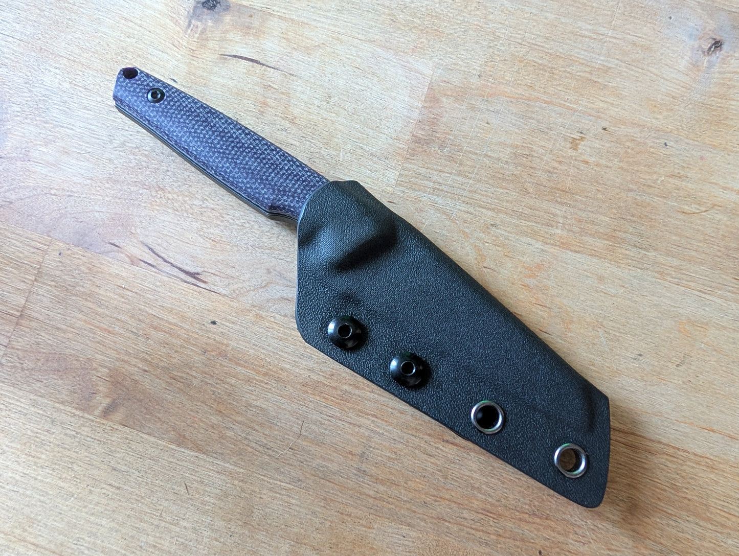 TENABLE PARR Couteau Fixe EDC 14c28n Micarta MUGEN KNIVES