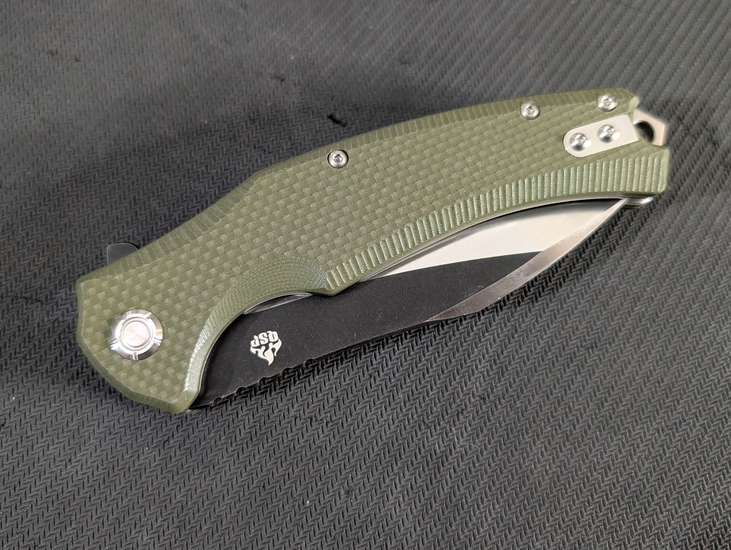 QSP SNIPE Couteau EDC D2 G10 Linerlock MUGEN KNIVES