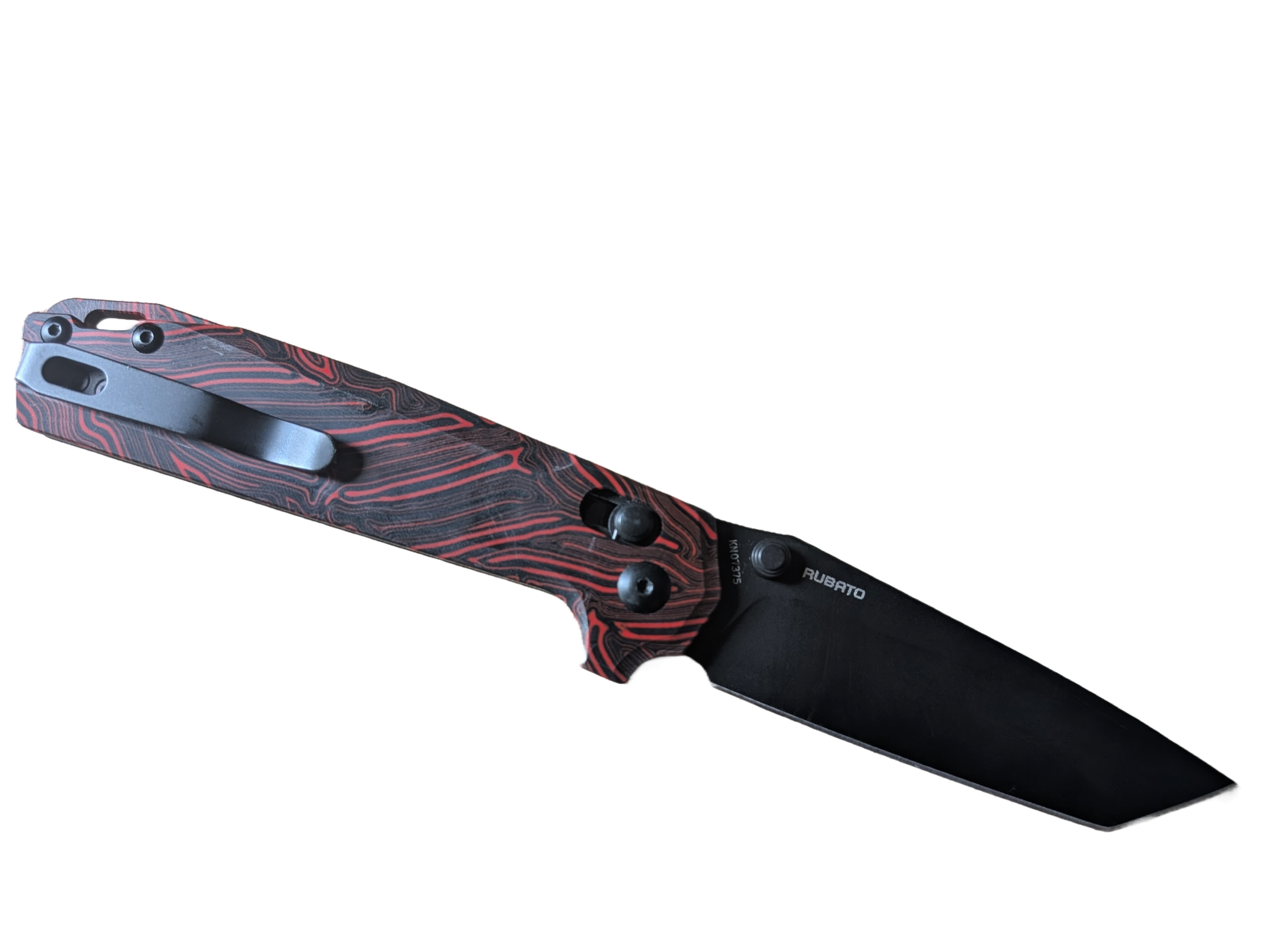 OKNIFE RUBATO couteau pliant EDC Rail Lock 154CM Damascus G10 MUGEN KNIVES