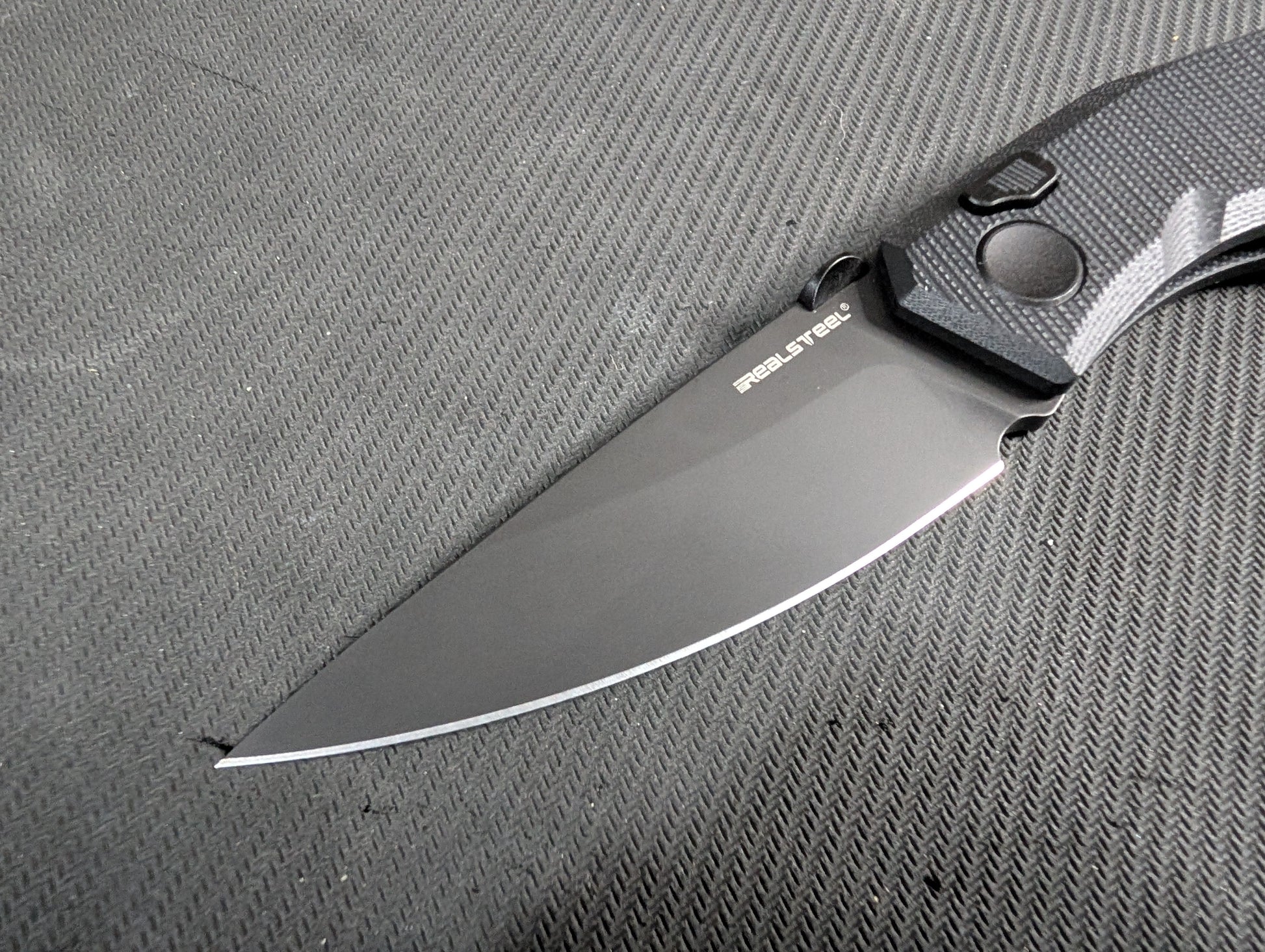 REAL STEEL SPECTRUM Couteau EDC NITRO-V G10 Buttonlock MUGEN KNIVES