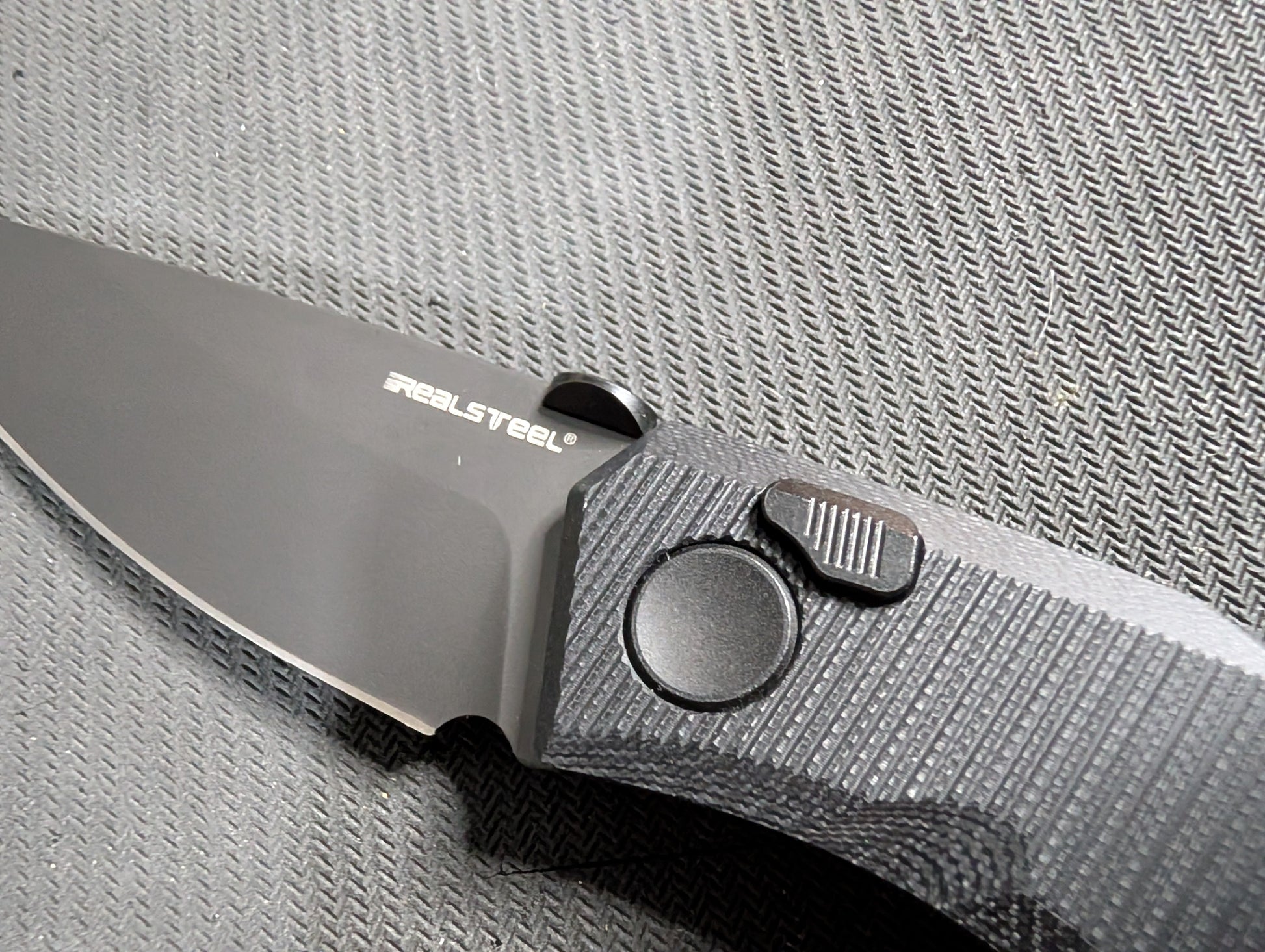 REAL STEEL SPECTRUM Couteau EDC NITRO-V G10 Buttonlock MUGEN KNIVES