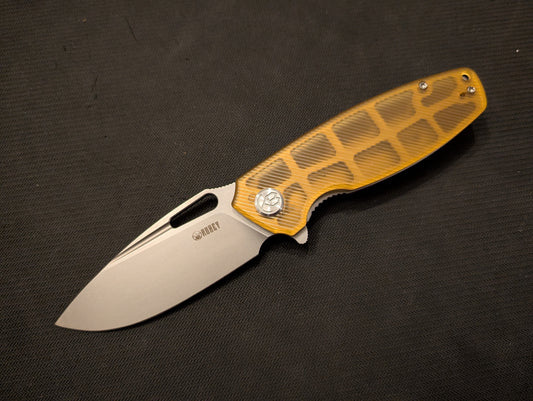 KUBEY TITYUS Couteau EDC 14C28N ULTEM Linelock MUGEN KNIVES