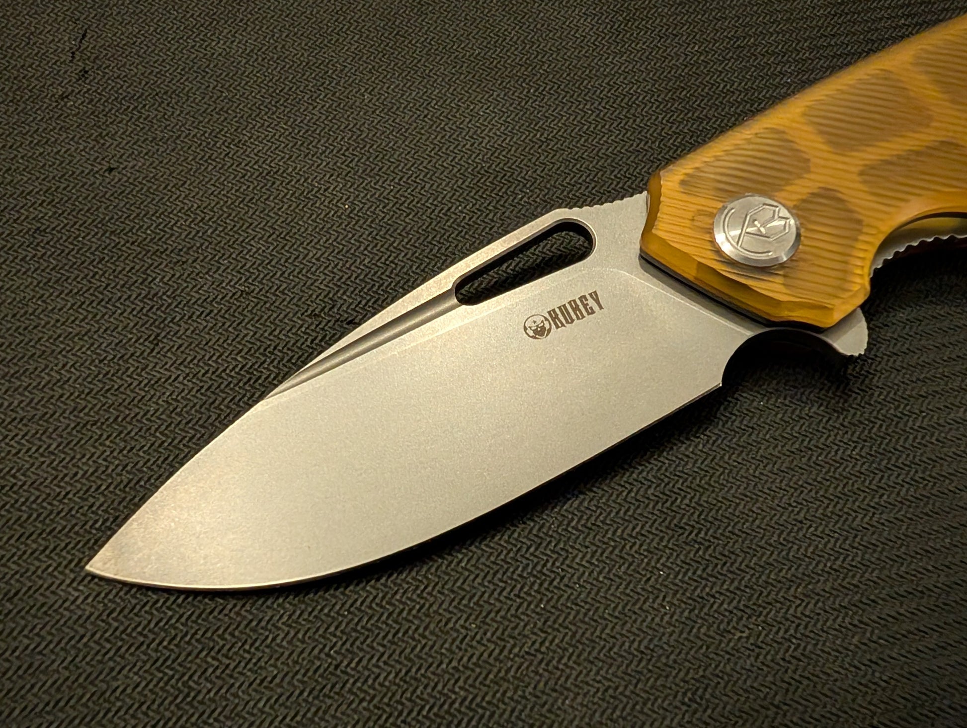 KUBEY TITYUS Couteau EDC 14C28N ULTEM Linelock MUGEN KNIVES