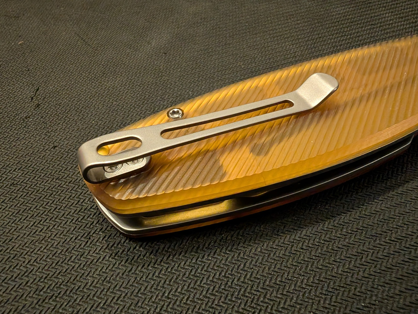 KUBEY TITYUS Couteau EDC 14C28N ULTEM Linelock MUGEN KNIVES