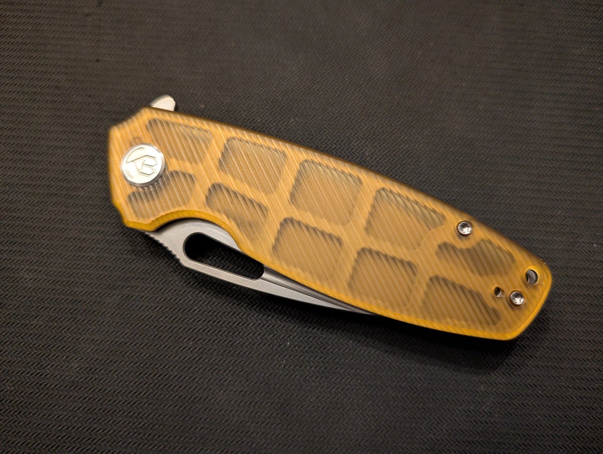 KUBEY TITYUS Couteau EDC 14C28N ULTEM Linelock MUGEN KNIVES