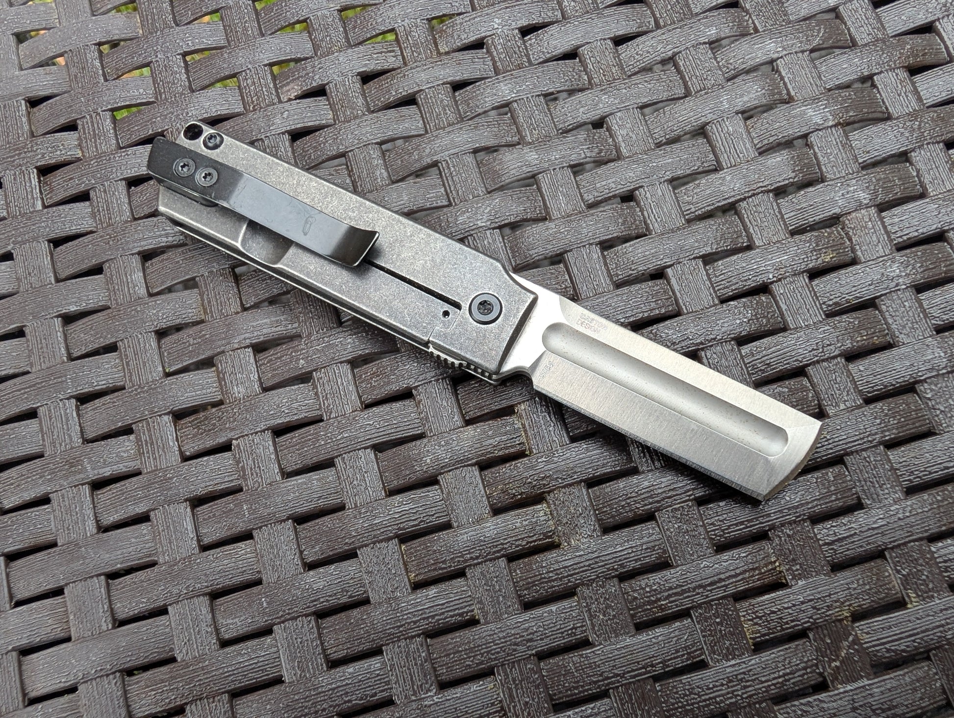 CRKT MINIMALIX Couteau EDC 12C27 ACIER INOX Framelock MUGEN KNIVES