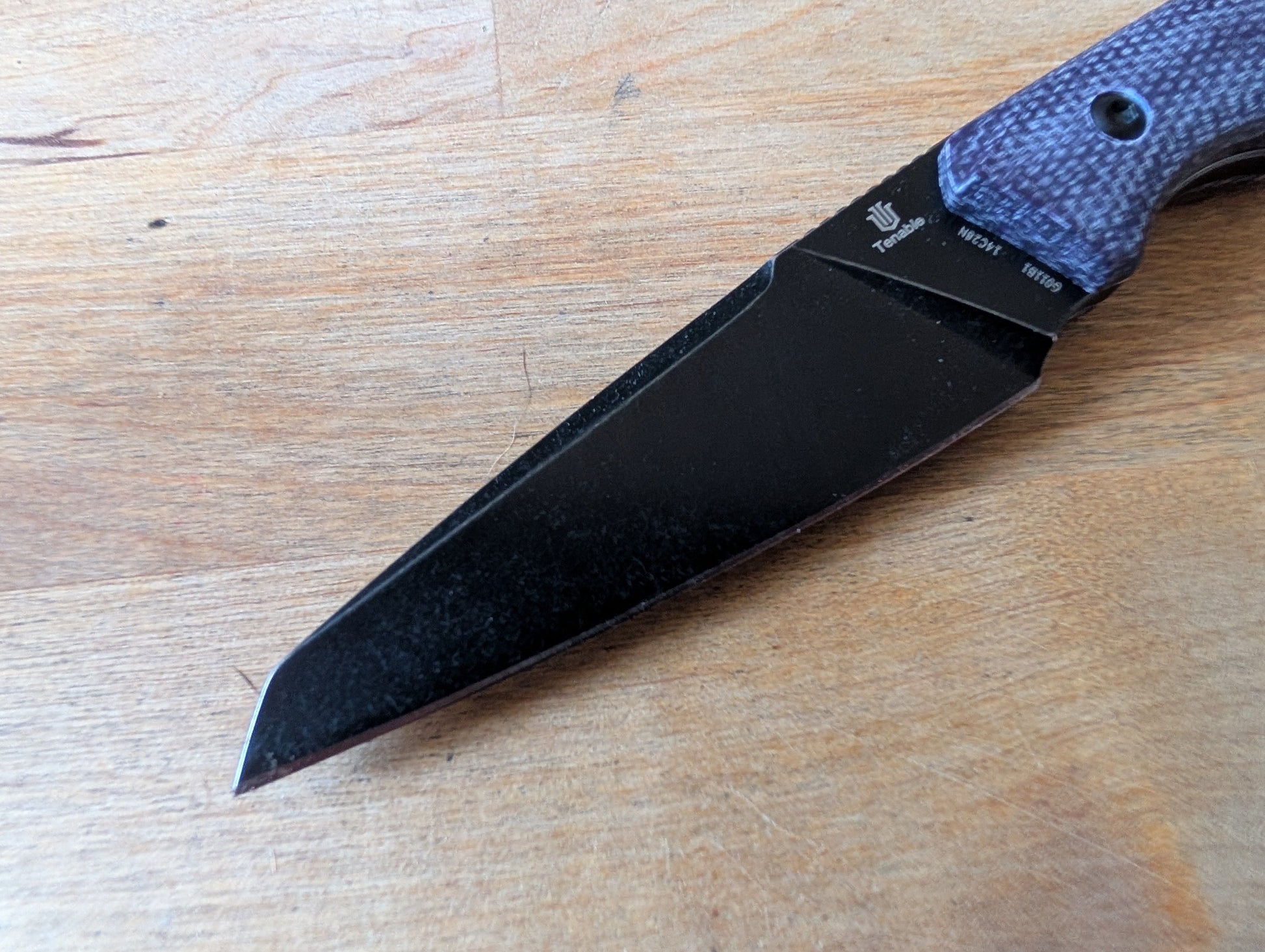 TENABLE PARR Couteau Fixe EDC 14c28n Micarta MUGEN KNIVES