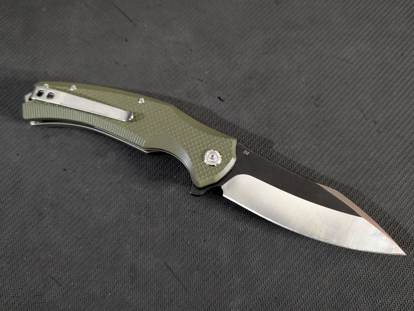 QSP SNIPE Couteau EDC D2 G10 Linerlock MUGEN KNIVES