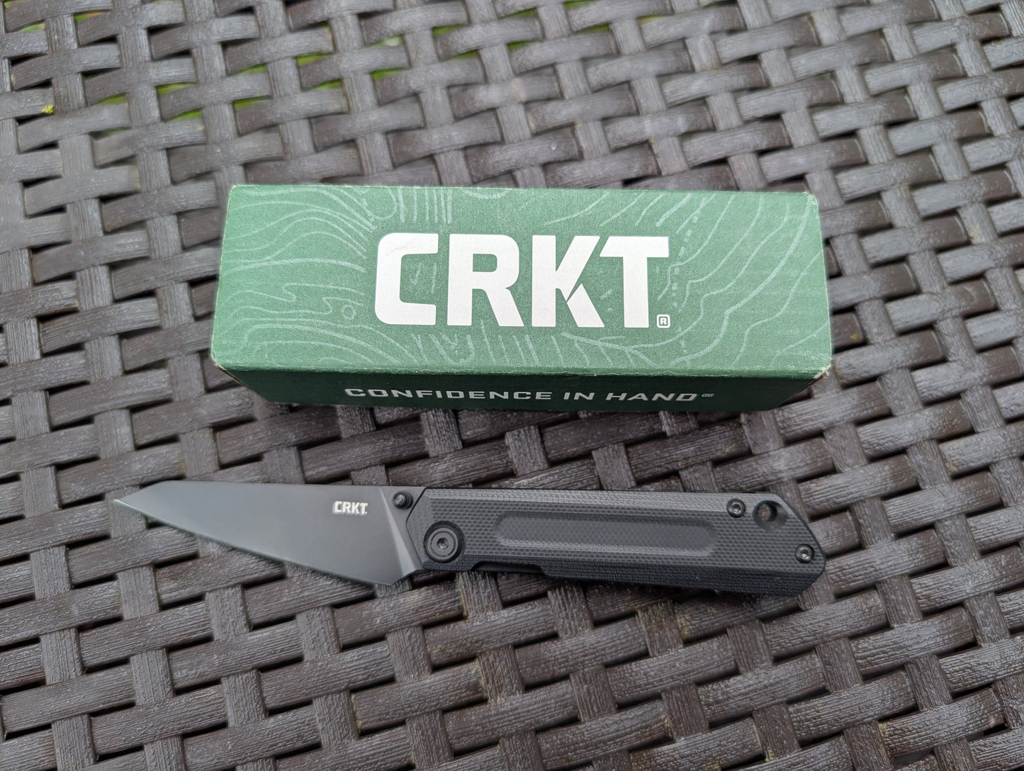 CRKT STRAIGHT Couteau EDC D2 G10 Framelock MUGEN KNIVES