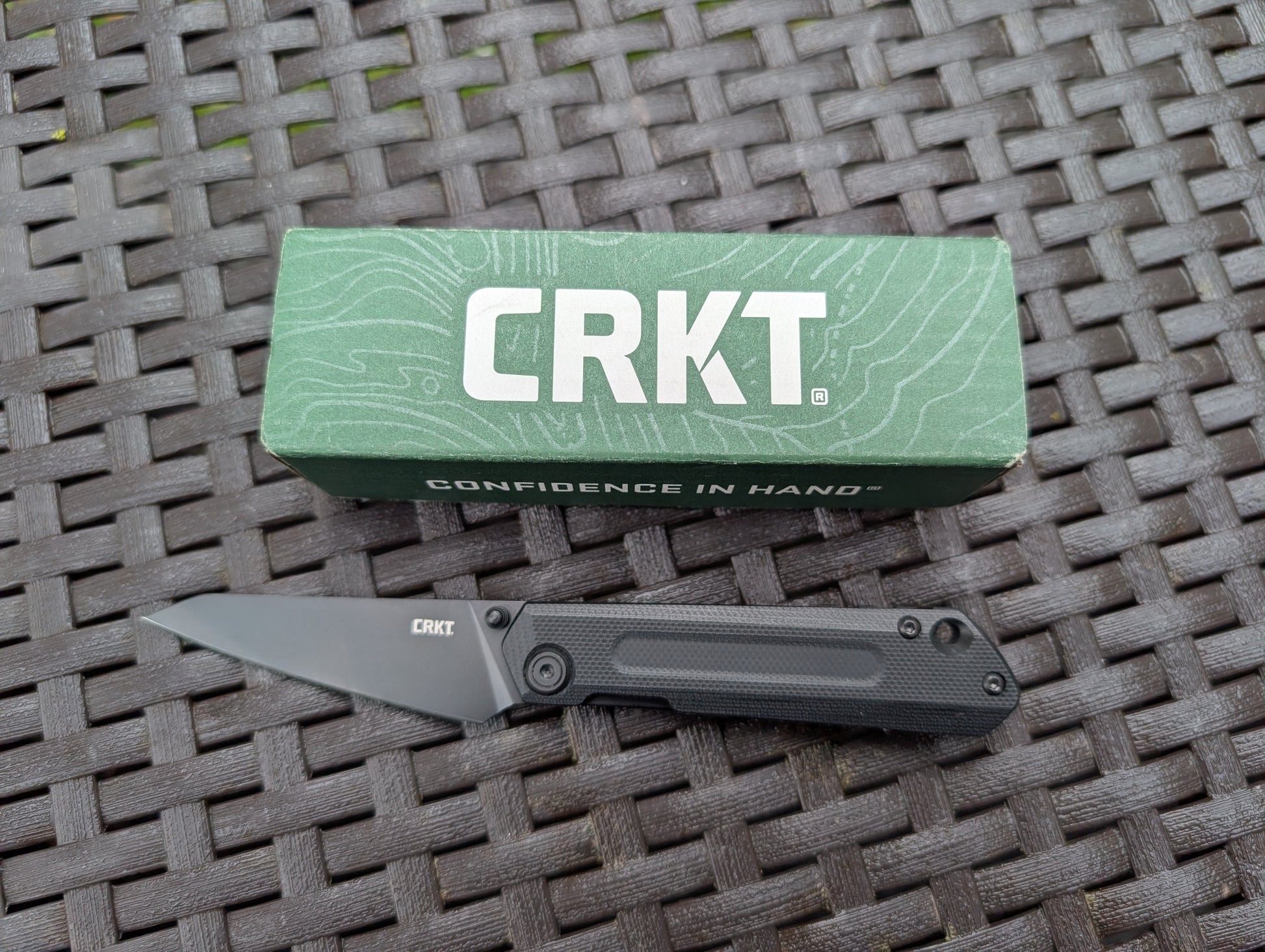 CRKT STRAIGHT Couteau EDC D2 G10 Framelock MUGEN KNIVES