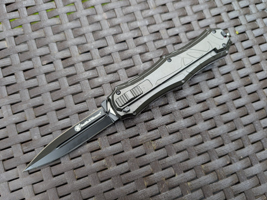 SMITH & WESSON OTF Couteau EDC AUS8 ACIER INOX Automatique MUGEN KNIVES