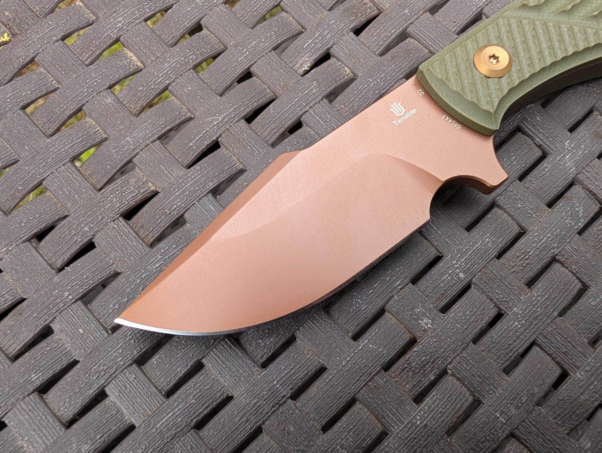 TENABLE TINY DANCER Couteau Fixe EDC D2 G10 MUGEN KNIVES