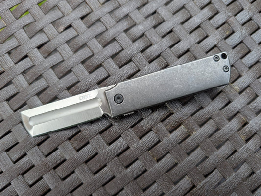 CRKT MINIMALIX Couteau EDC 12C27 ACIER INOX Framelock MUGEN KNIVES