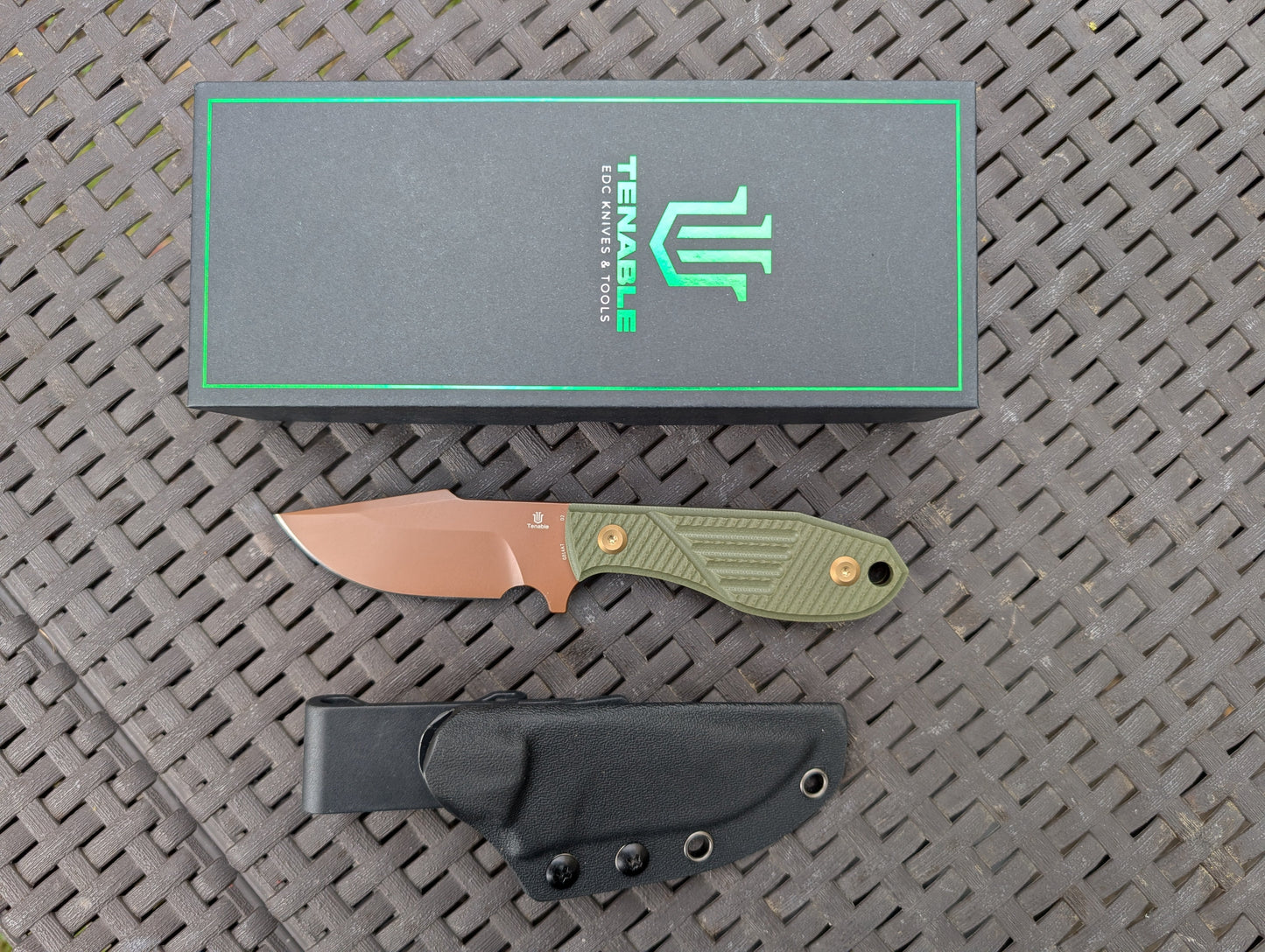 TENABLE TINY DANCER Couteau Fixe EDC D2 G10 MUGEN KNIVES