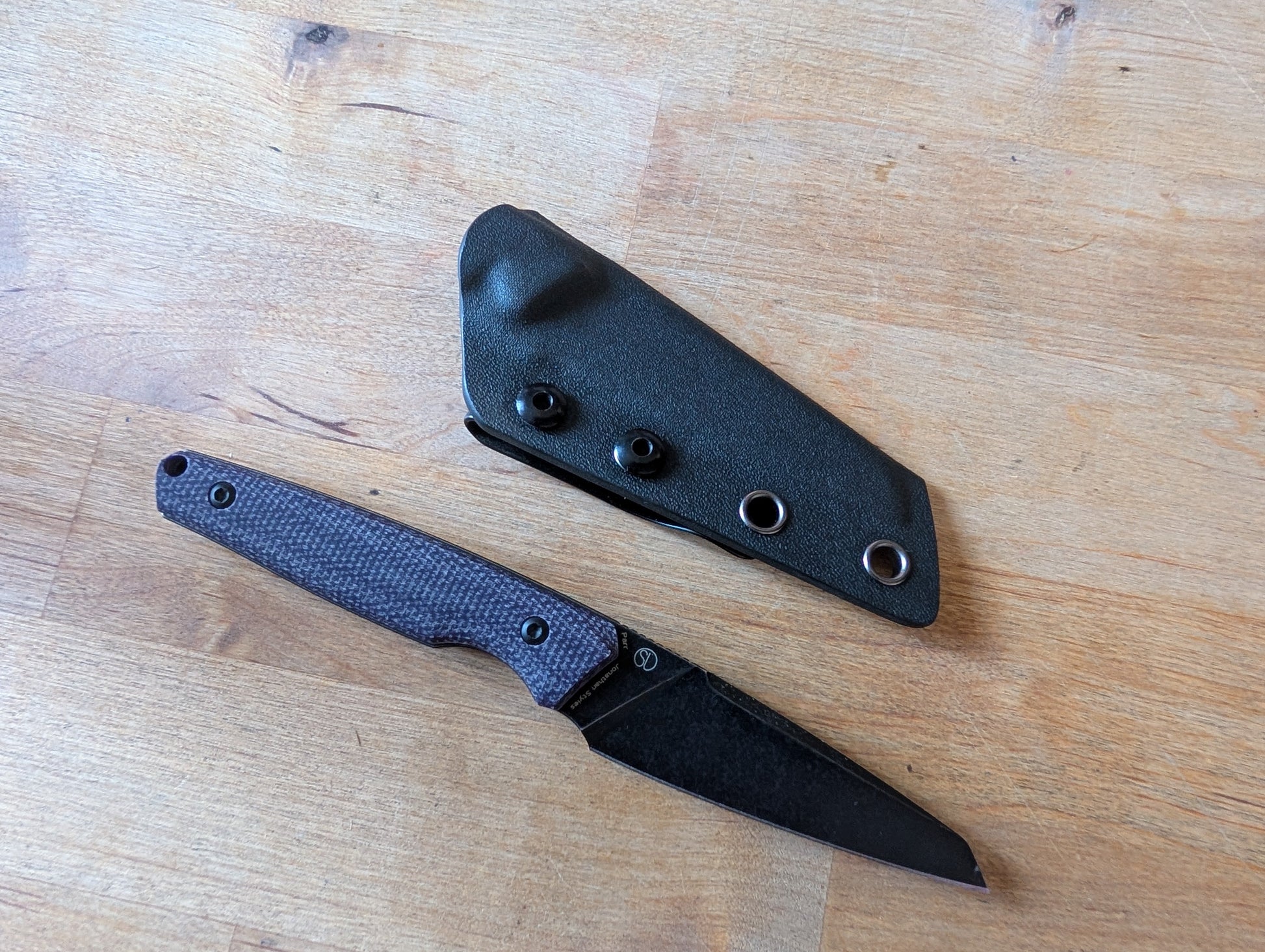 TENABLE PARR Couteau Fixe EDC 14c28n Micarta MUGEN KNIVES