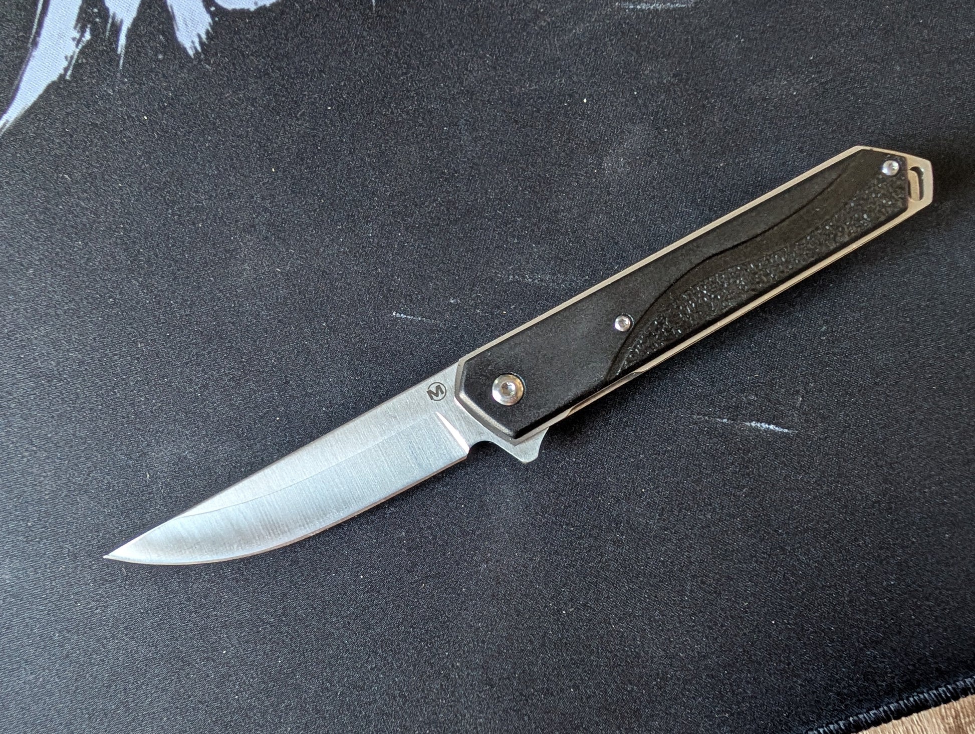 BOKER MAGNUM JAPANESE IRIS Couteau EDC 440C Aluminiul Linerlock MUGEN KNIVES