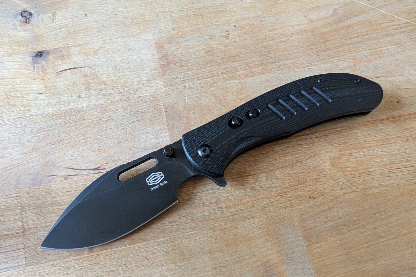 CRITICAL STRIKE ZULU Couteau EDC VG10 G10 Button lock MUGEN KNIVES