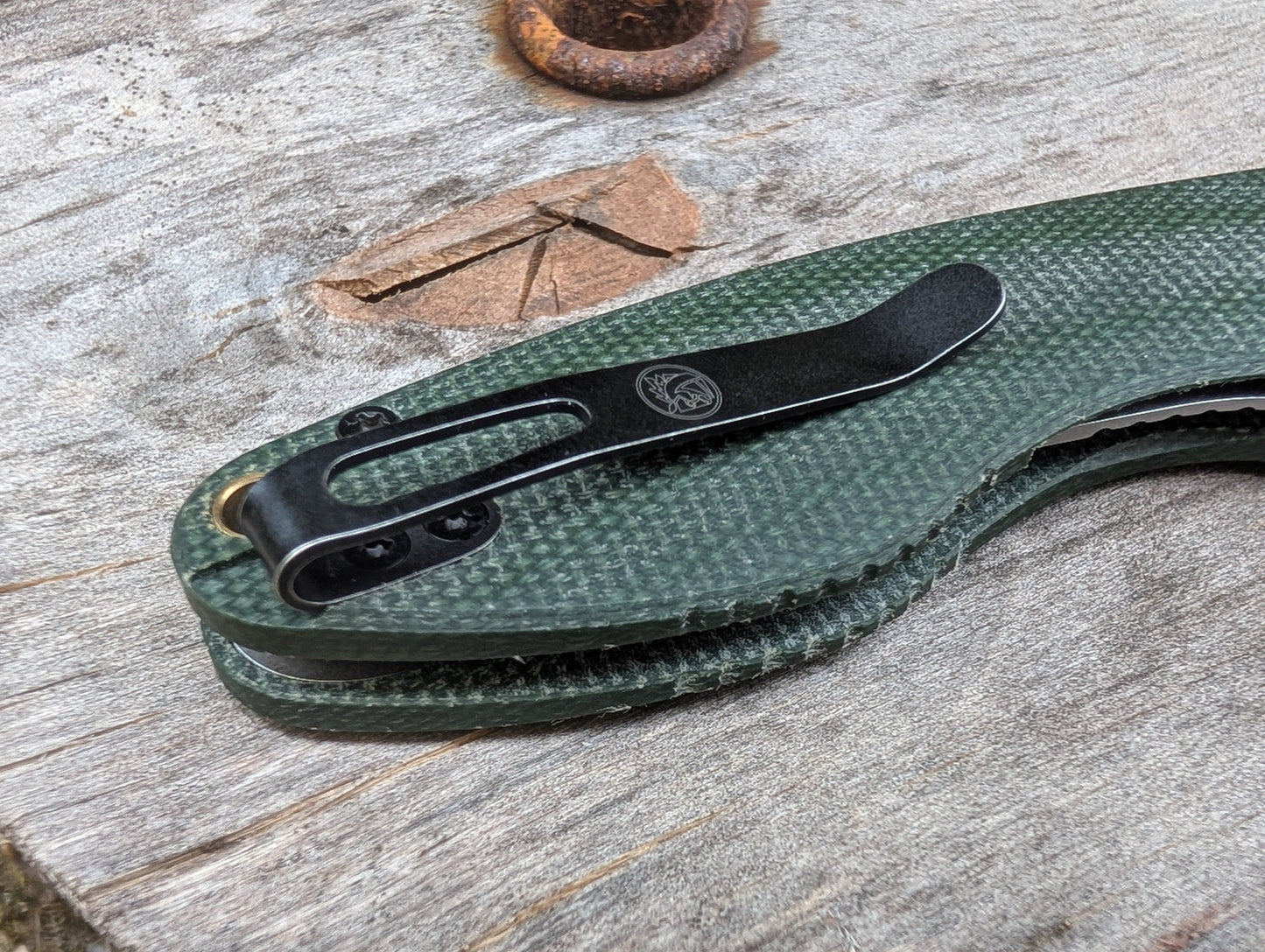 VOSTEED ACORN Couteau EDC 14C28N Micarta Linerlock MUGEN KNIVES